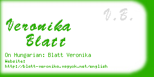 veronika blatt business card